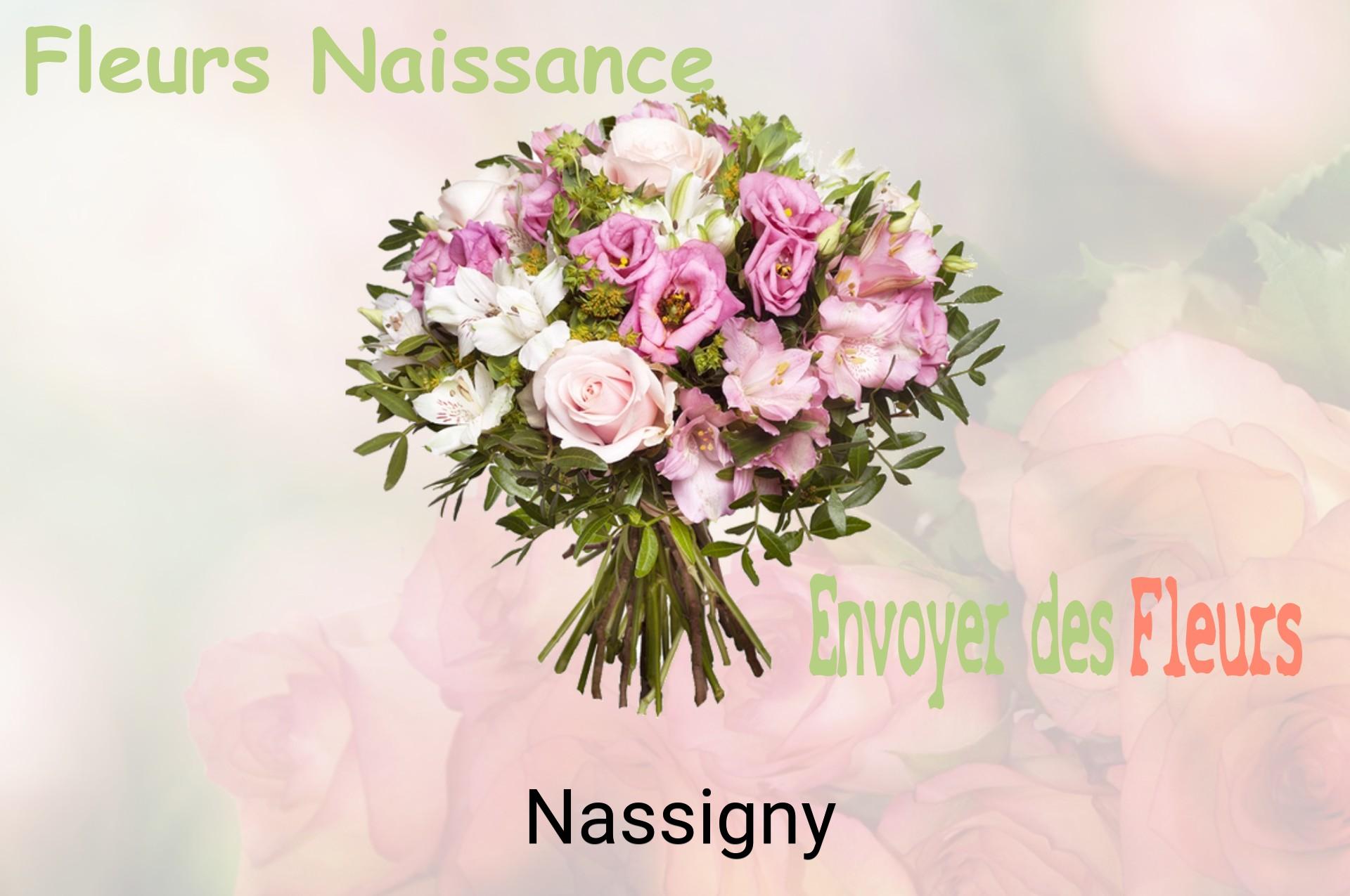 Bouquet de fleurs de naissance livré à Nassigny